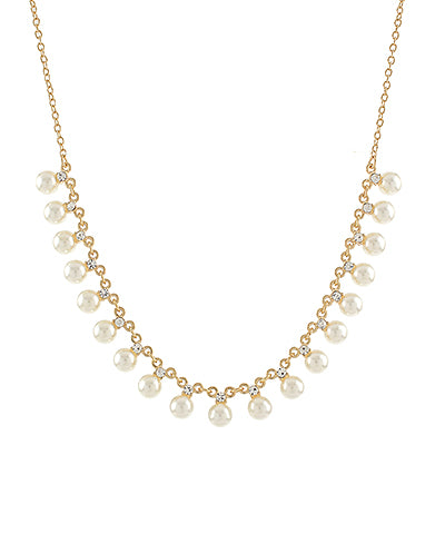 PEARL AND CRYSTAL NECKLACE