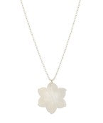 Flower Pendant Pearl Beads Necklace