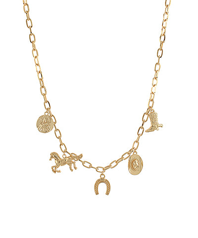 LUCKY CHARM HORSESHOE NECKLACE