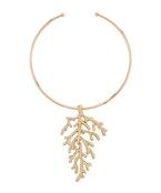 CORAL DANGLE CHOKER NECKLACE