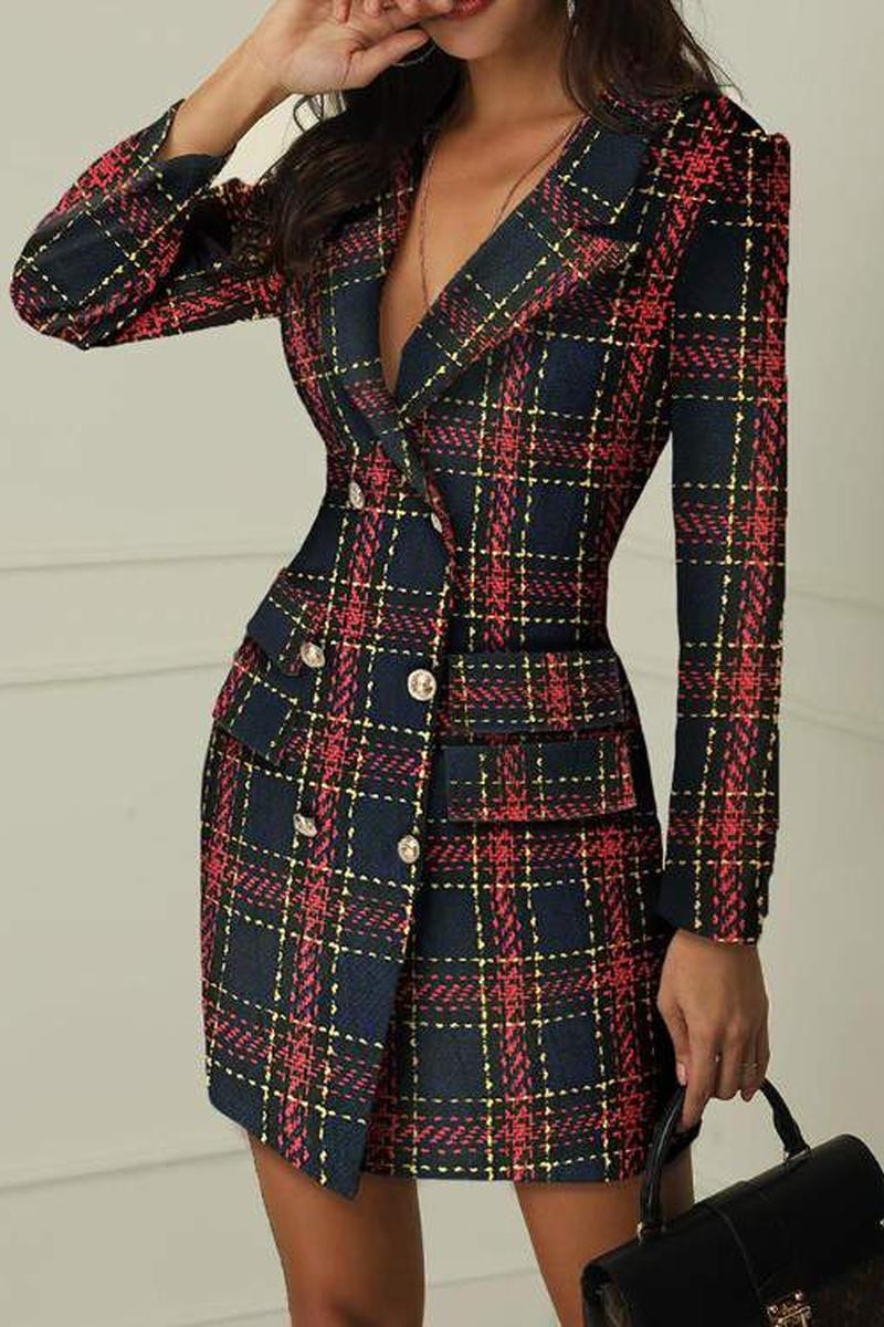 PLAID DRESS