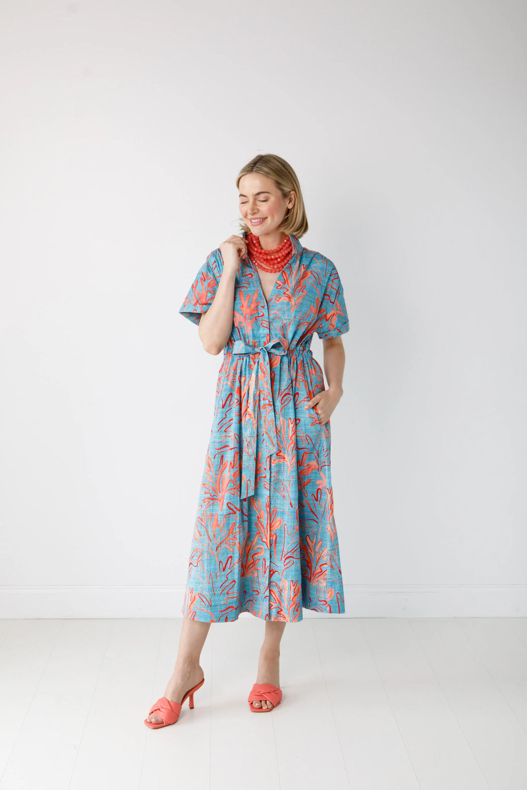 BRIA BLUE GARDEN DRESS
