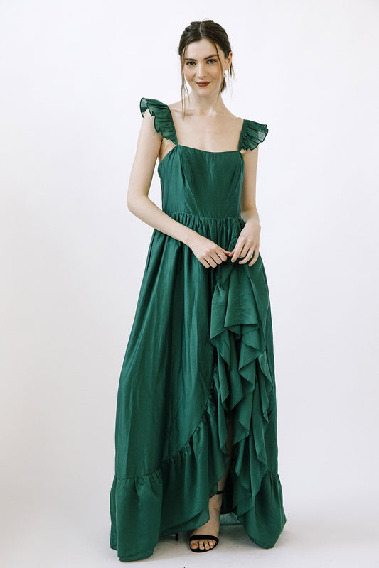 MAXI SQUARE NECKLINE DRESS