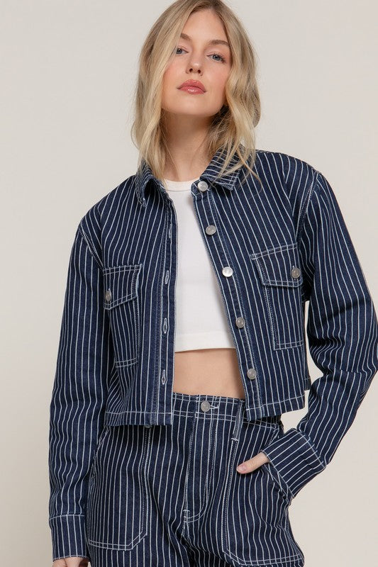 PINTEREST STRIPED JACKET
