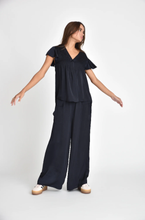 PLEATED FLUTTER TOP