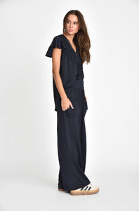PLEATED FLUTTER TOP