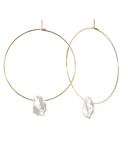 GOLDEN BEACH HOOP EARRINGS