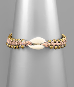 SHELLY BABY BEADED COWRY SHELL BRACELET
