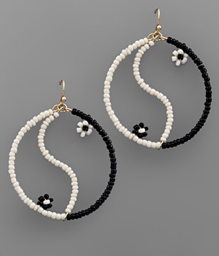 YING YANG EARRINGS