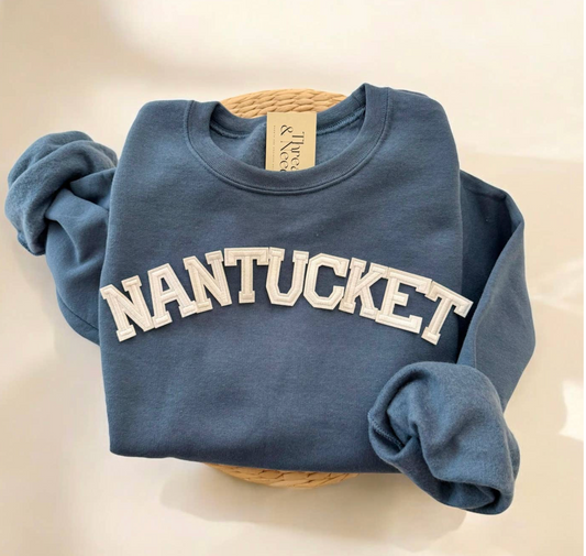 VARSITY LETTERED NANTUCKET SWEATSHIRT