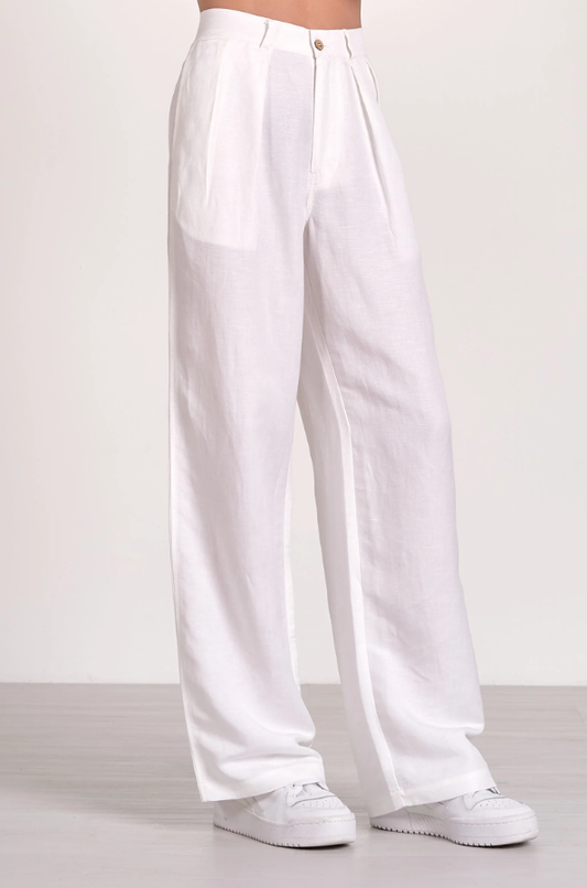 TESSA'S PLEATED LINEN PANTS