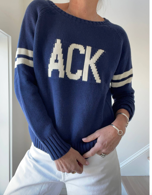NANTUCKET "ACK" CAMPUS STRIPED SWEATER