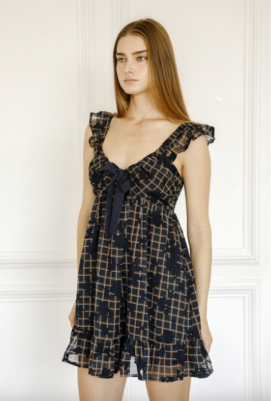 TARTAN PLAID BOW