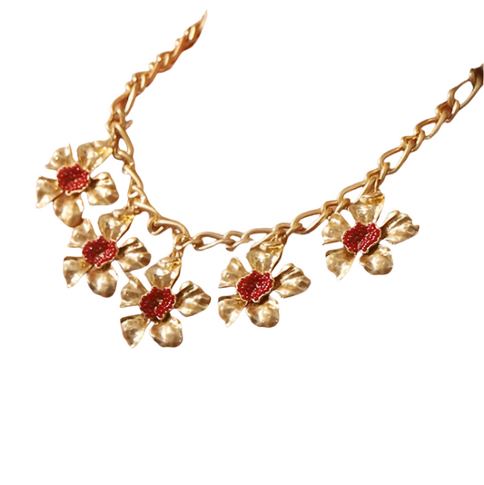 GOLD VINTAGE PENDANT NECKLACE