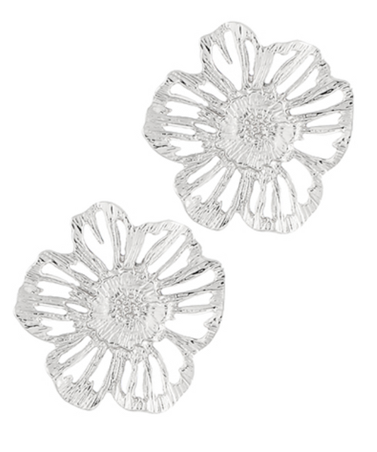 SILVER OUTLINE EARRINGS