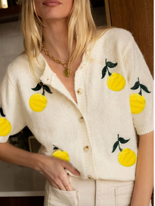 ITS' A LEMON WORLD CARDIGAN SWEATER