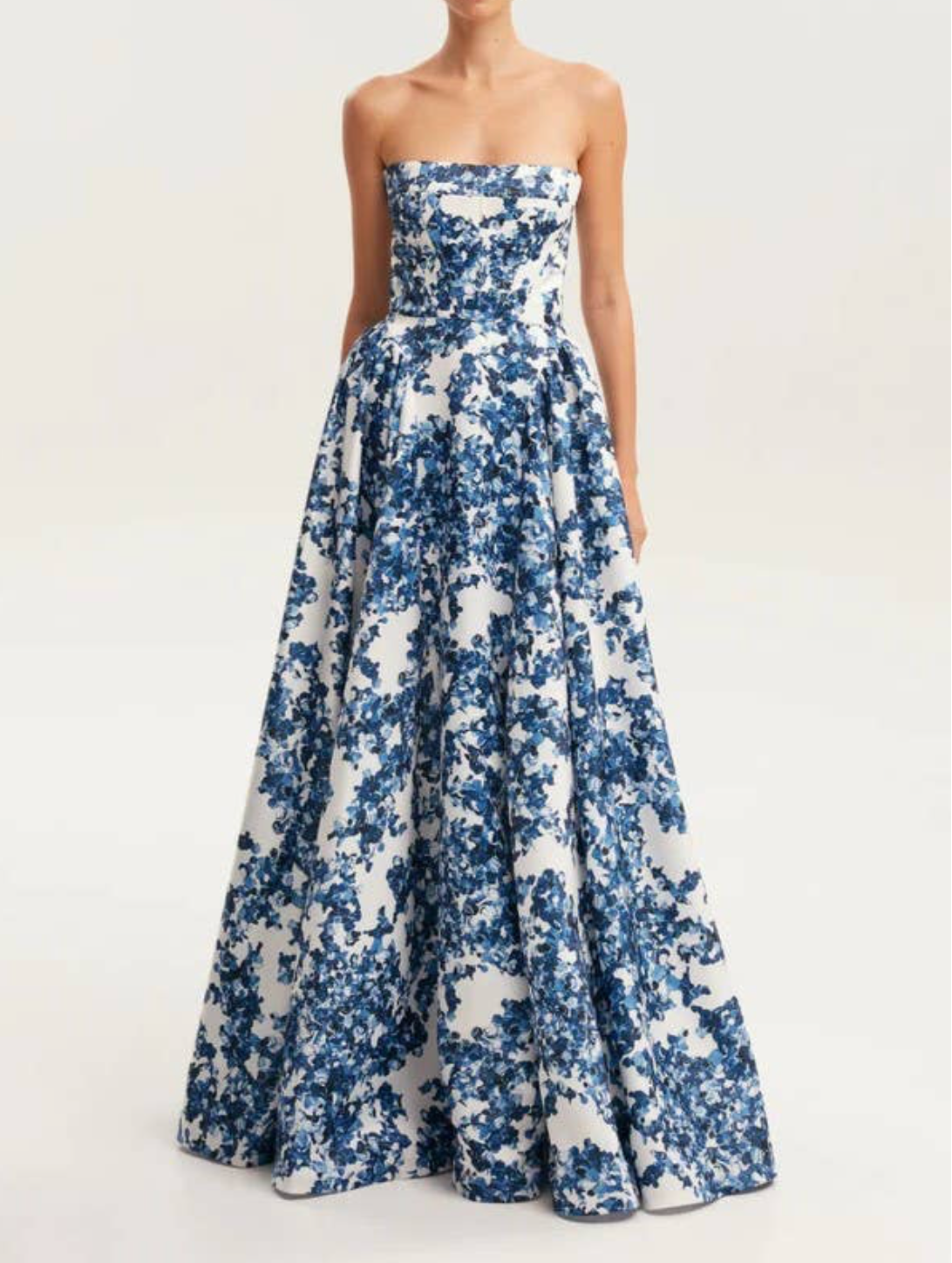 CHARLESTON BLUE FLORAL DRESS