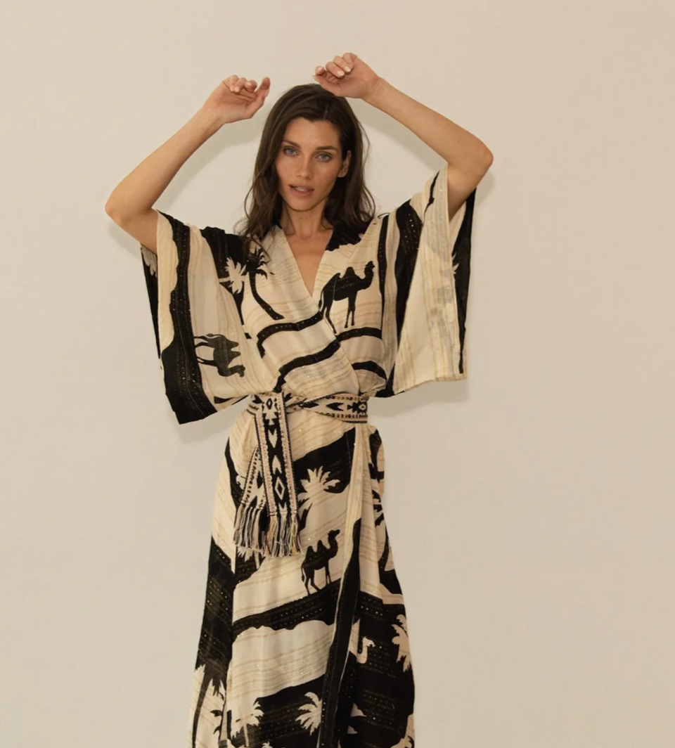 KIMONO MARRAKESH PALM COVER UP