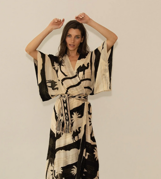 KIMONO MARRAKESH PALM COVER UP