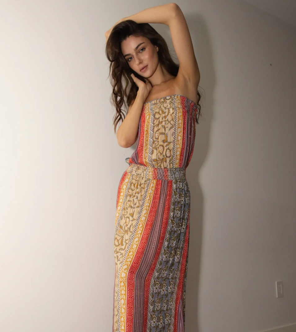 MISHU PRINTED MAXI DRESS