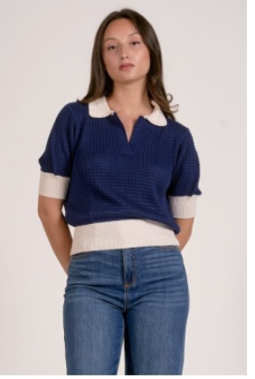 MACKLE COLLAR SWEATER