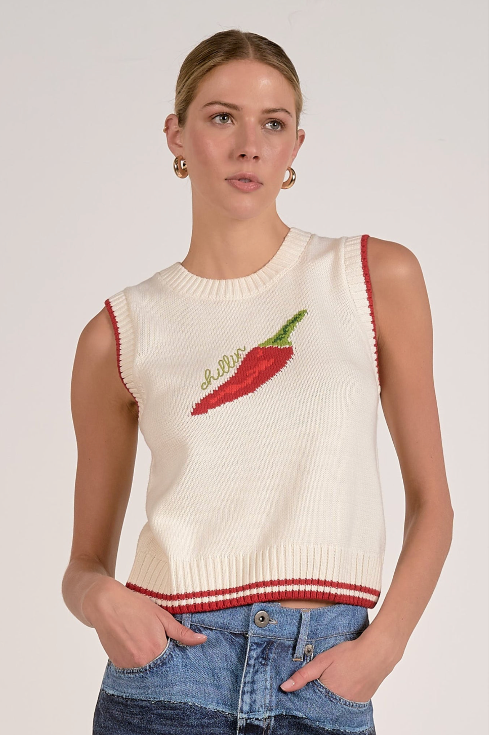 HOT CHILI SWEATER TOP