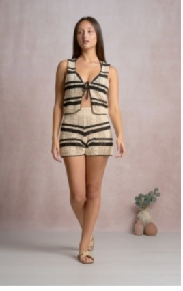 KEELEY CROCHET VEST TOP