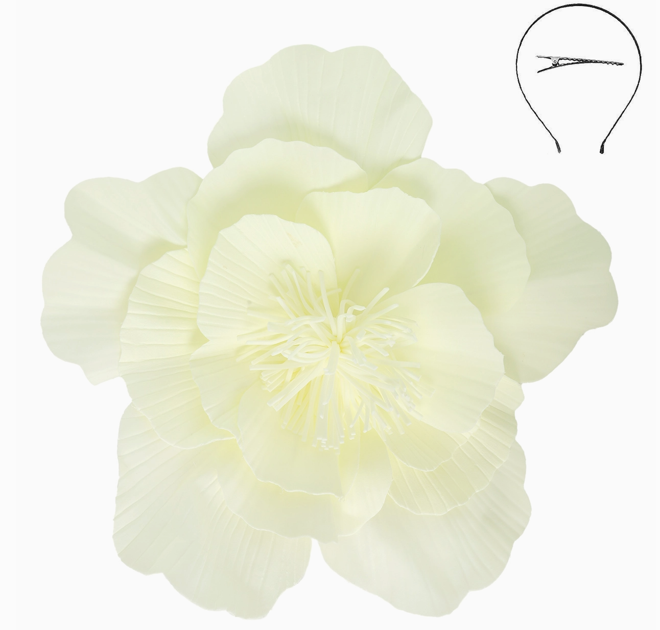 LIGHTWEIGHT FLOWER FASCINATOR
