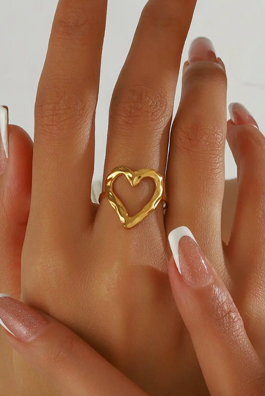 PLATED HEART RING