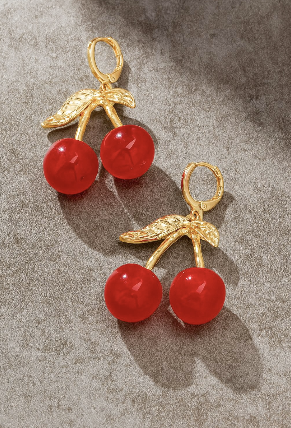 CHERRY DROP EARRINGS
