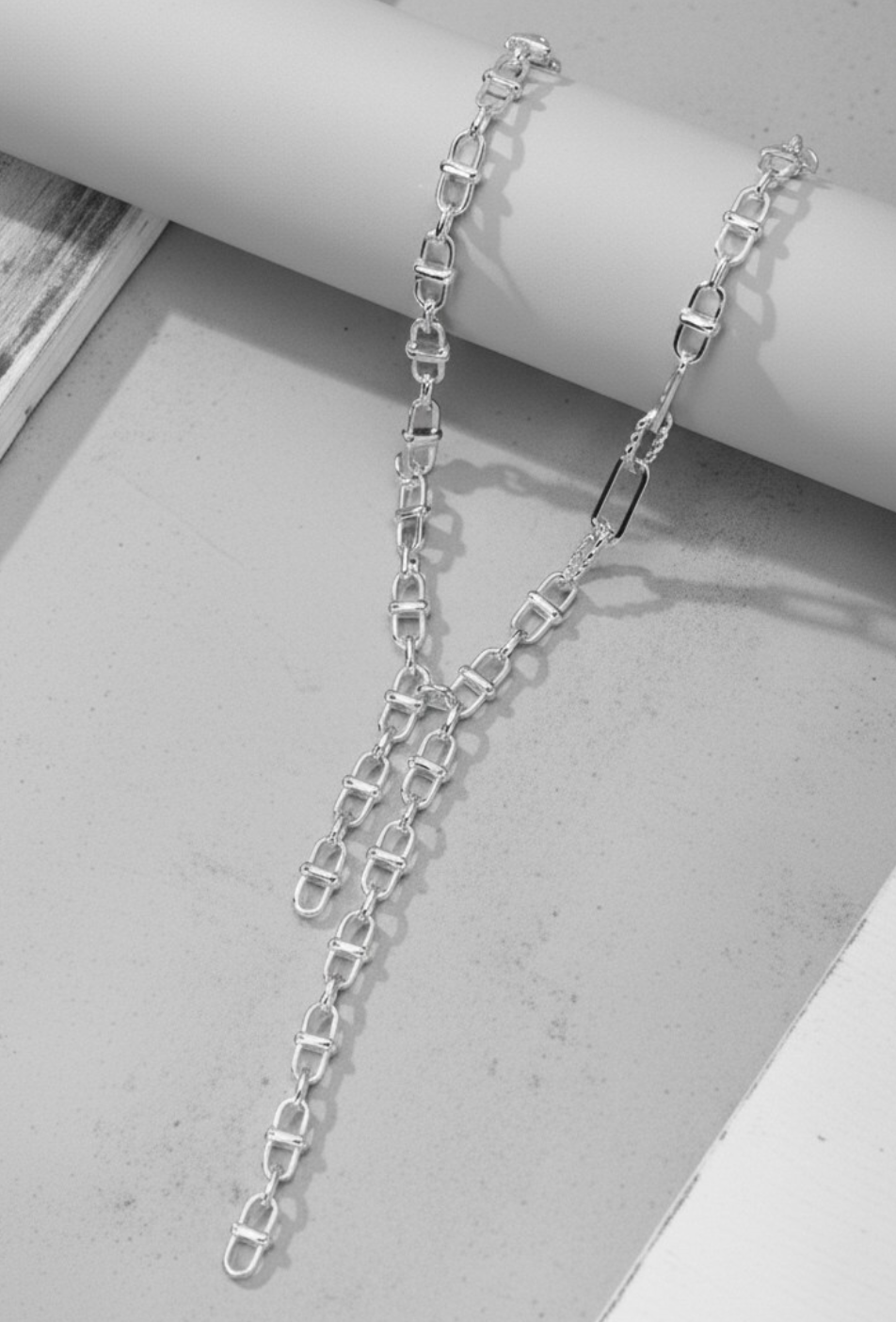 CHUNKY CHAIN DOUBLE NECKLACE