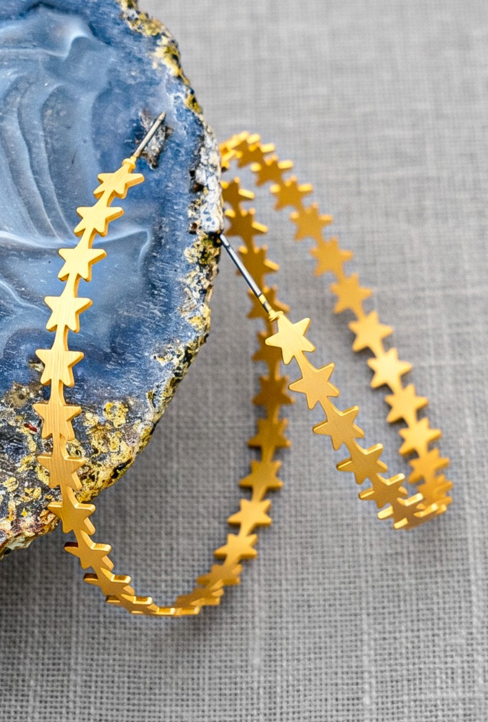 STARRY NIGHT HOOP EARRINGS