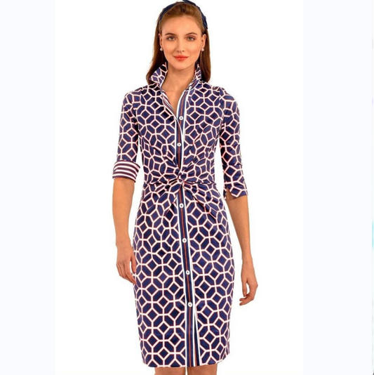 PAULA TWIST & LOOPS DRESS