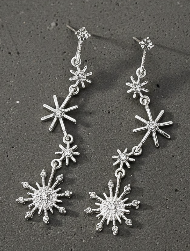 CASCADING STARS DROP EARRINGS