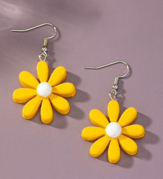 DAISY FLOWER DROP EARRINGS