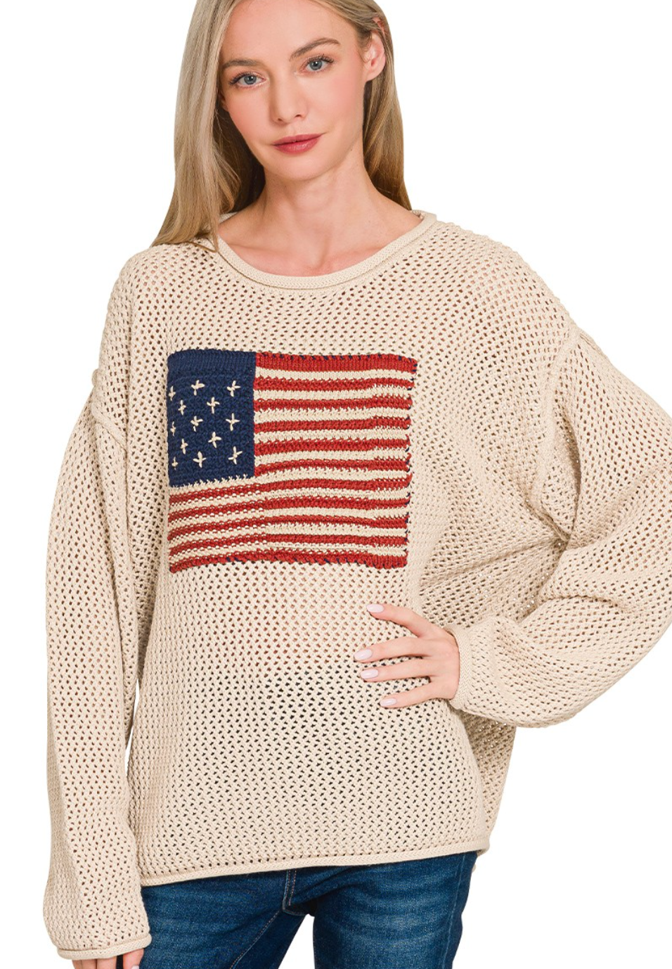 US OLYMPIC FLAG SWEATER