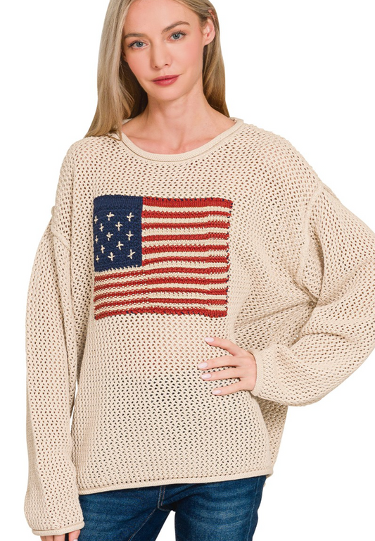 US OLYMPIC FLAG SWEATER