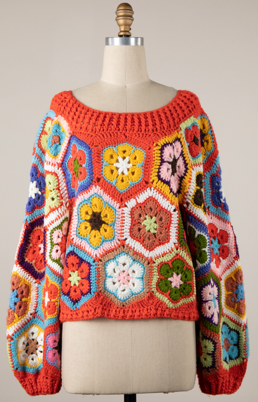 MEMAW CROCHET SWEATER