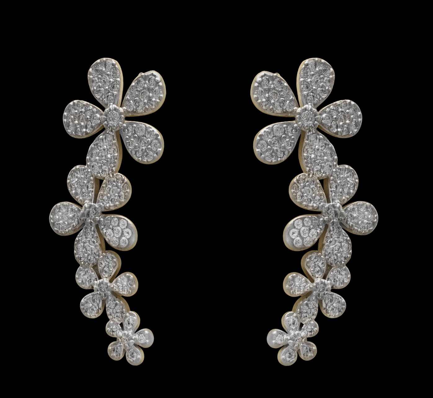 FLOWER CLIMBER EARRINGS