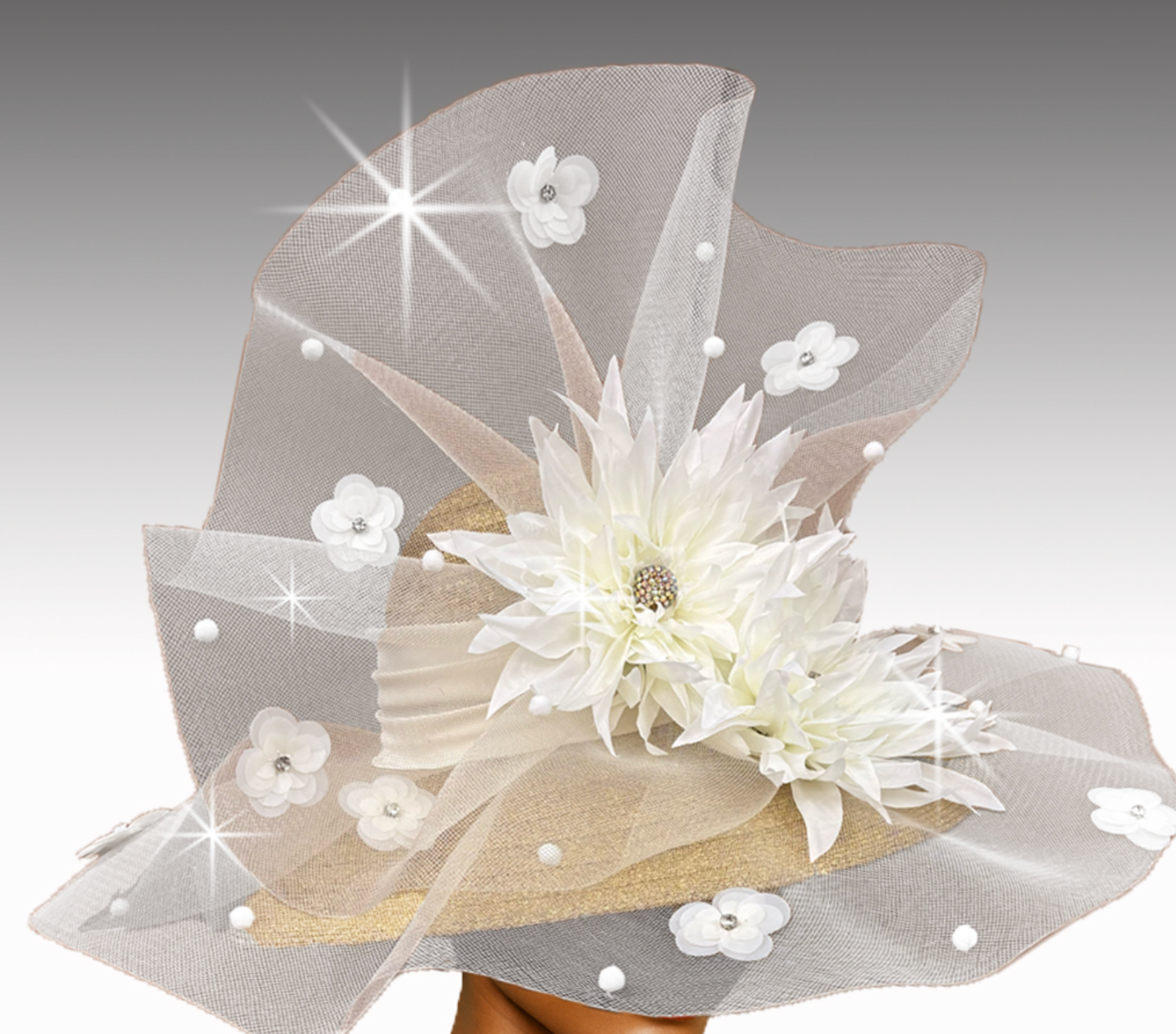 LILLIAN GISH METALLIC HAT