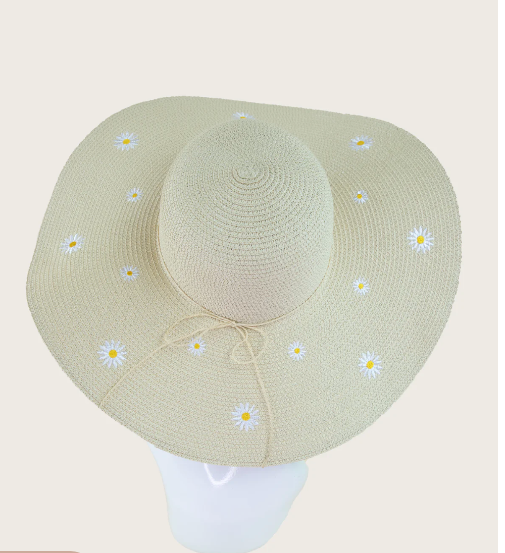 FUENTES DAISY STRAW HAT