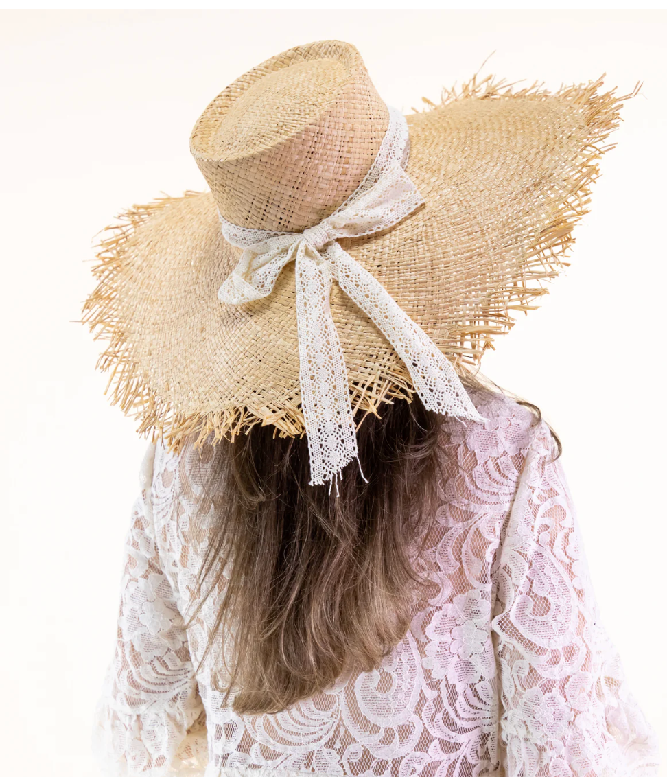 MAGUIRE FRINGE EDGE STRAW HAT