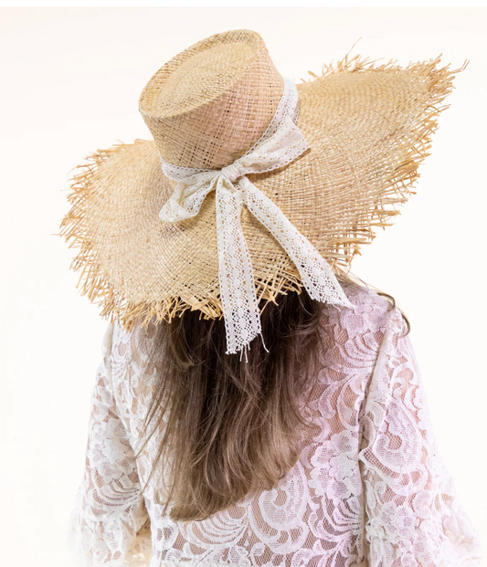MAGUIRE FRINGE EDGE STRAW HAT