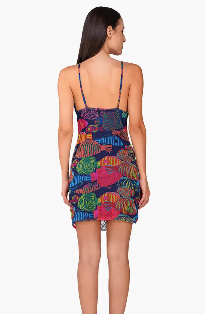 FISH MULTI BEADED SHORT DRESS