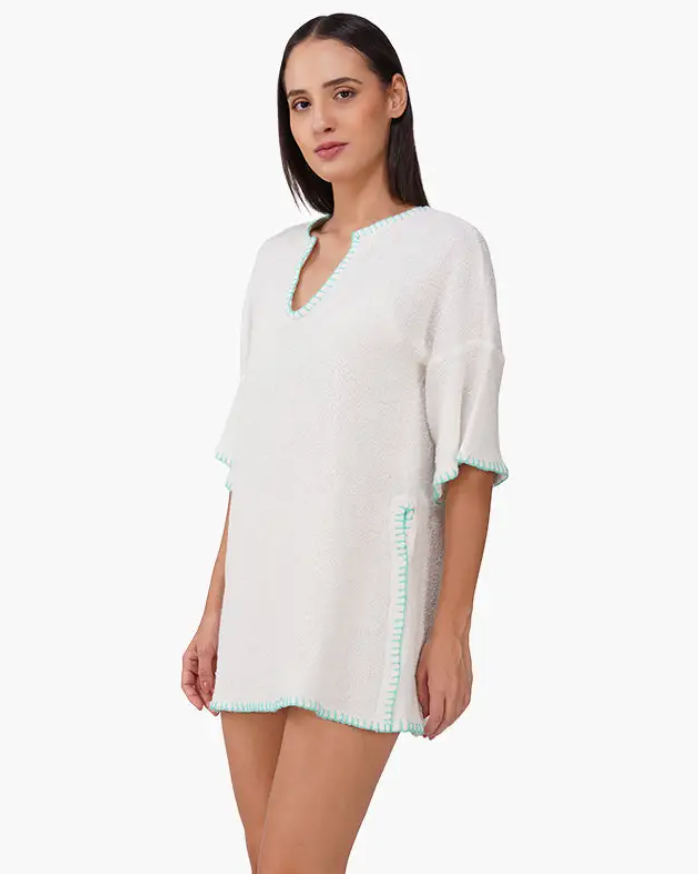 CLOUD STITCHED SHORT DRESS