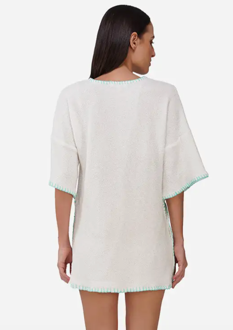 CLOUD STITCHED SHORT DRESS