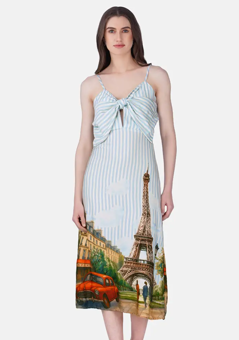 LOVE IN PARIS BOW DRESS