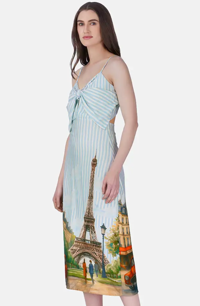 LOVE IN PARIS BOW DRESS