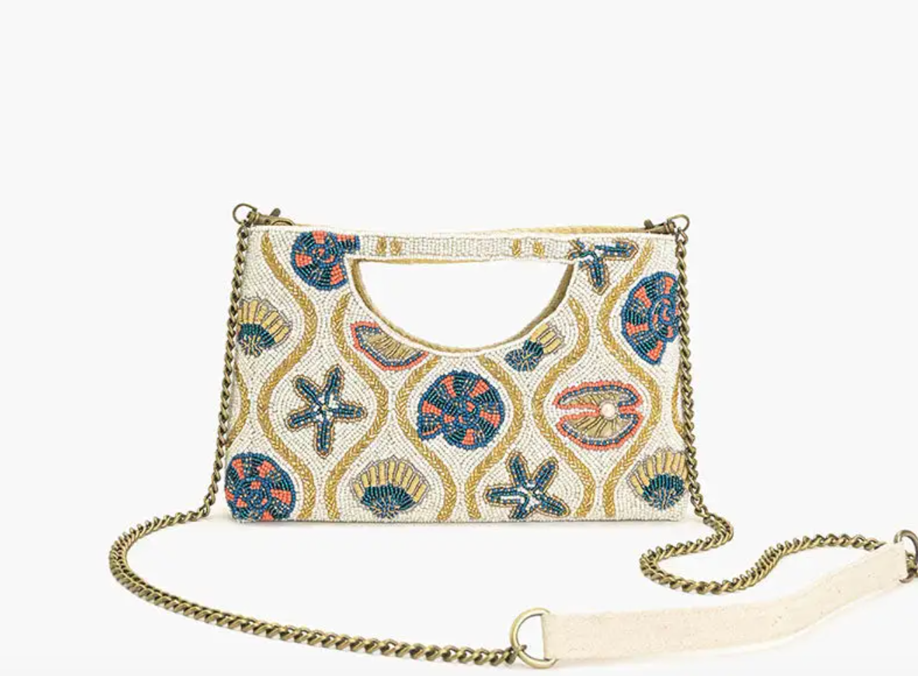 THE SHORE BEADED CLUTCH