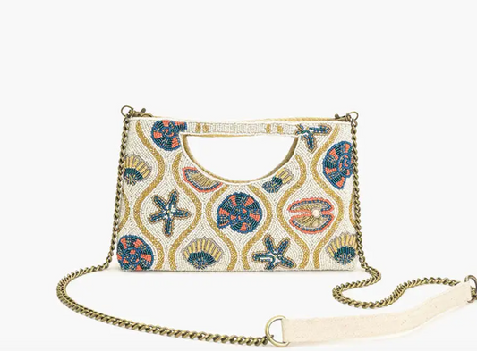 THE SHORE BEADED CLUTCH